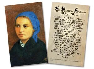St. Bernadette Soubirous Holy Card