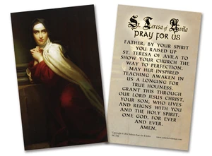 St. Teresa of Avila Holy Card