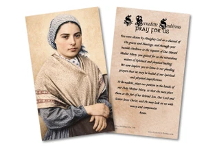 St. Bernadette Soubirous Photo Holy Card