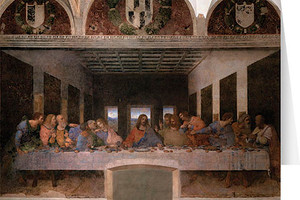 Last Supper by Da Vinci Greeting Card Last Supper by Da Vinci Greeting Card