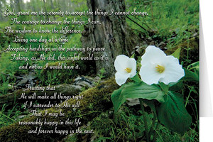 Serenity Prayer Greeting Card Serenity Prayer Greeting Card