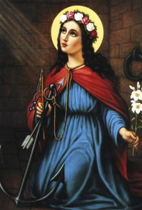 St. Philomena Indoor Outdoor Aluminum Print St. Philomena Indoor Outdoor Aluminum Print