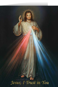 Divine Mercy with Prayer Greeting Card Divine Mercy with Prayer Greeting Card