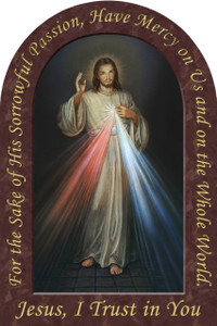 Divine Mercy Prayer Arched Magnet