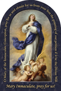 Immaculate Conception Prayer Arched Magnet Immaculate Conception Prayer Arched Magnet