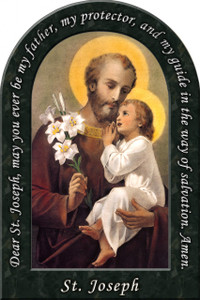 St. Joseph (Younger) Prayer Arched Magnet St. Joseph (Younger) Prayer Arched Magnet