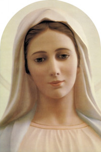 Our Lady of Medjugorje Arched Magnet Our Lady of Medjugorje Arched Magnet