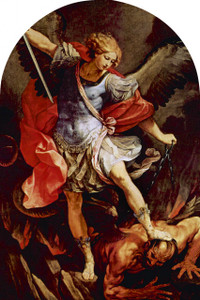 St. Michael the Archangel Arched Magnet