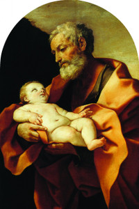 St. Joseph (Old With Jesus) Arched Magnet St. Joseph (Old With Jesus) Arched Magnet
