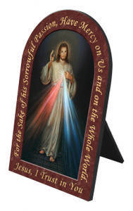 Divine Mercy Prayer Arched Desk Plaque Divine Mercy Prayer Arched Desk Plaque