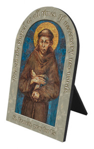 St. Francis Prayer Arched Desk Plaque St. Francis Prayer Arched Desk Plaque