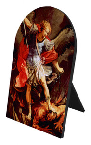 St. Michael the Archangel Arched Desk Plaque St. Michael the Archangel Arched Desk Plaque