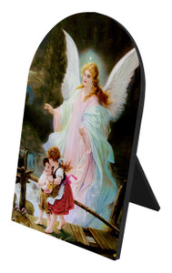 Guardian Angel Arched Desk Plaque II Guardian Angel Arched Desk Plaque II