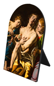 St. Sebastian Arched Desk Plaque St. Sebastian Arched Desk Plaque