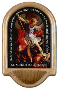 St. Michael the Archangel Prayer Holy Water Font St. Michael the Archangel Prayer Holy Water Font