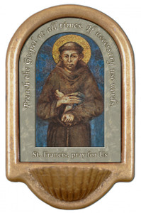 St. Francis Prayer Holy Water Font St. Francis Prayer Holy Water Font