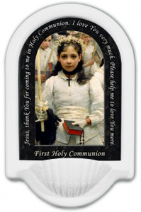 After the First Holy Communion (Detail 1 Girl) Prayer Holy Water Font After the First Holy Communion (Detail 1 Girl) Prayer Holy Water Font