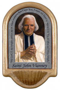 St. John Vianney Prayer Holy Water Font St. John Vianney Prayer Holy Water Font