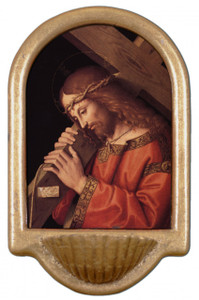 Christ Bearing the Cross Holy Water Font Christ Bearing the Cross Holy Water Font