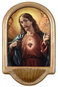 Sacred Heart of Jesus Holy Water Font Sacred Heart of Jesus Holy Water Font