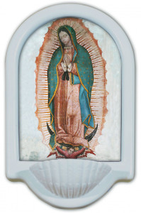 Our Lady of Guadalupe Holy Water Font Our Lady of Guadalupe Holy Water Font