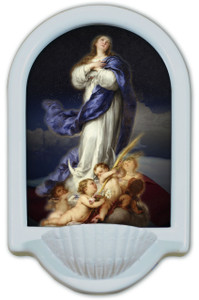Immaculate Conception USA Holy Water Font Immaculate Conception USA Holy Water Font