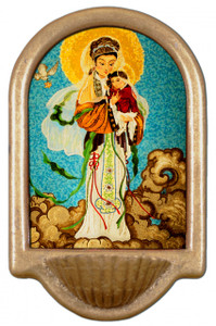 Our Lady of China Holy Water Font Our Lady of China Holy Water Font