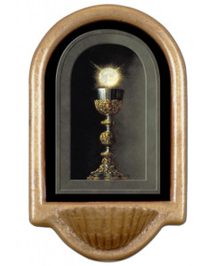 Chalice With Host Holy Water Font II Chalice With Host Holy Water Font II