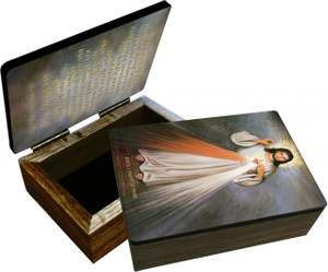 Divine Mercy with Sacred Heart Keepsake Box Divine Mercy with Sacred Heart Keepsake Box