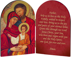 Holy Family Icon Arched Diptych Holy Family Icon Arched Diptych
