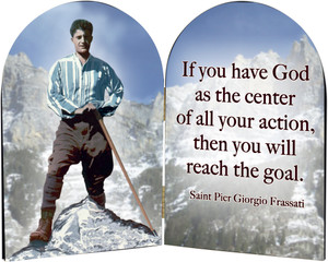 St. Pier Giorgio Frassati Arched Diptych St. Pier Giorgio Frassati Arched Diptych