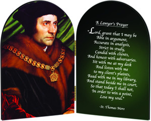 St. Thomas More A Lawyers Prayer Arched Diptych St. Thomas More A Lawyers Prayer Arched Diptych
