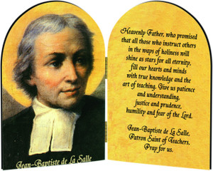 St. Jean Baptiste Teacher's Prayer Arched Diptych