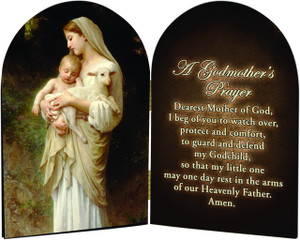 A Godmother's L'Innocence Prayer Arched Diptych A Godmother's L'Innocence Prayer Arched Diptych
