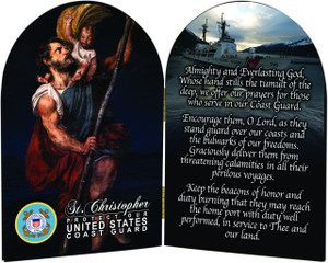 Coast Guard St. Christopher I Arched Diptych Coast Guard St. Christopher I Arched Diptych