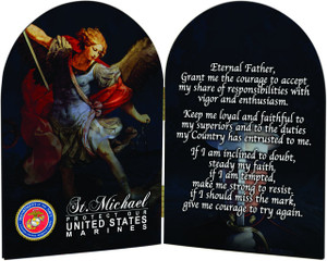 Marines St. Michael I Arched Diptych Marines St. Michael I Arched Diptych