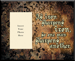 As Iron Sharpens Iron Picture Wall Plaque As Iron Sharpens Iron Picture Wall Plaque