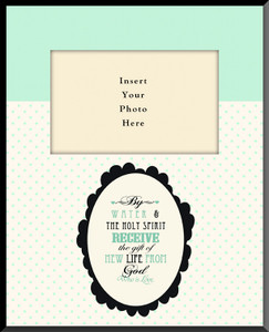 Gift of New Life Baptism Vertical Picture Wall Plaque (Insert Your Photo) Gift of New Life Baptism Vertical Picture Wall Plaque (Insert Your Photo)