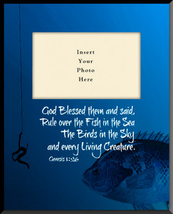 Fishing 'Genesis 1:26' Vertical Picture Frame (Insert Your Photo) Fishing 'Genesis 1:26' Vertical Picture Frame (Insert Your Photo)