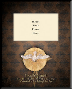Come Holy Spirit Vertical Picture Frame (Insert Your Photo)