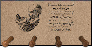 Pro-life Thumbprint Keychain Holder Pro-life Thumbprint Keychain Holder