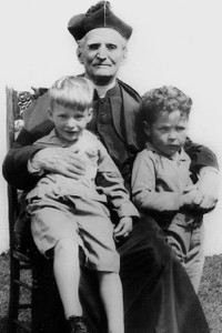 Father Baker with Boys Holy Card Father Baker with Boys Holy Card