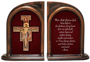 San Damiano Cross Bookends