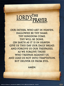 The Lord's Prayer Poster The Lord's Prayer Poster