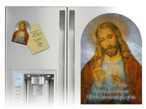 Distribution of Eucharist Arched Magnet Distribution of Eucharist Arched Magnet