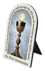 My First Holy Communion Arched Desk Plaque My First Holy Communion Arched Desk Plaque