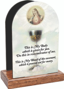 Chalice with Sacred Heart Table Organizer (Vertical) Chalice with Sacred Heart Table Organizer (Vertical)