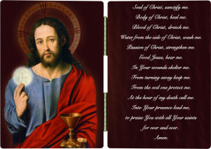 Christ Holding Eucharist Anima Christi Diptych