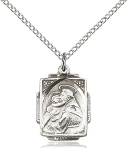 Sterling Silver St. Anthony Medal Oval Sterling Silver St. Anthony Medal Oval