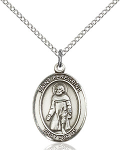 Sterling Silver Medal St. Peregrine Sterling Silver Medal St. Peregrine